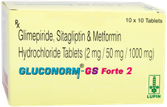 Gluconorm Gs Forte 2 Tablet 10 Gluconorm Gs Forte 2 Tablet 10
