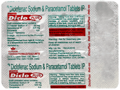 Diclo Plus 50/325 MG Tablet 10 Diclo Plus 50/325 MG Tablet 10