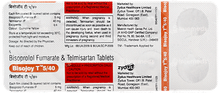 Bisojoy T 5/40 Tablet 10