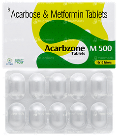 Acarbzone M 500 Tablet 10