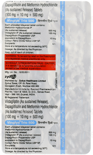 Vinglyn Trio 500 Tablet 10