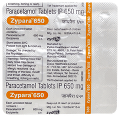 Zypara 650 Tablet 15 Zypara 650 Tablet 15