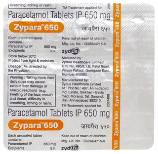 Zypara 650 Tablet 15