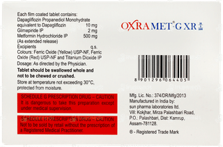 Oxramet G Xr 10/2/500 Tablet 7