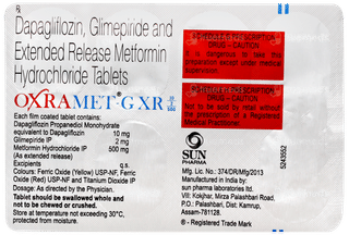 Oxramet G Xr 10/2/500 Tablet 7