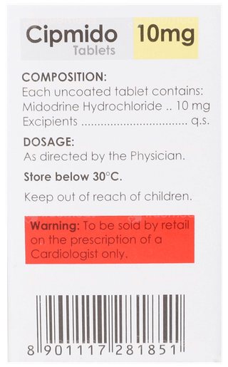 Cipmido 10Mg Tablet 30