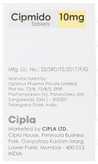 Cipmido 10Mg Tablet 30
