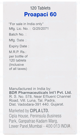 Proapaci 60 Tablet 120