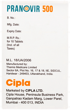Pranovir 500 Tablet 10