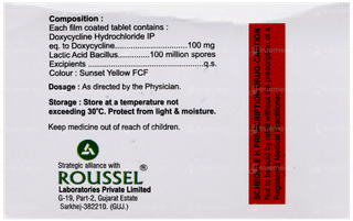 Doxyros Lb 100Mg/100M Tablet 8