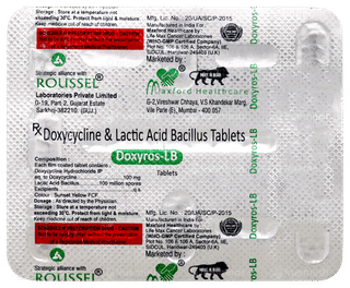 Doxyros Lb 100mg/100m Tablet 8