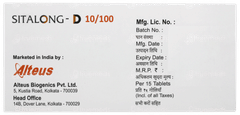 Sitalong D 10/100 Tablet 15 Sitalong D 10/100 Tablet 15