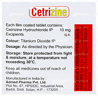 Cetrizine Tablet 10