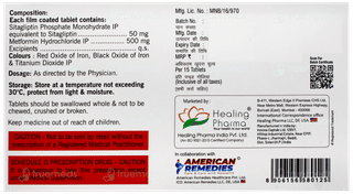 Sitasmart M 50/500 Tablet 15