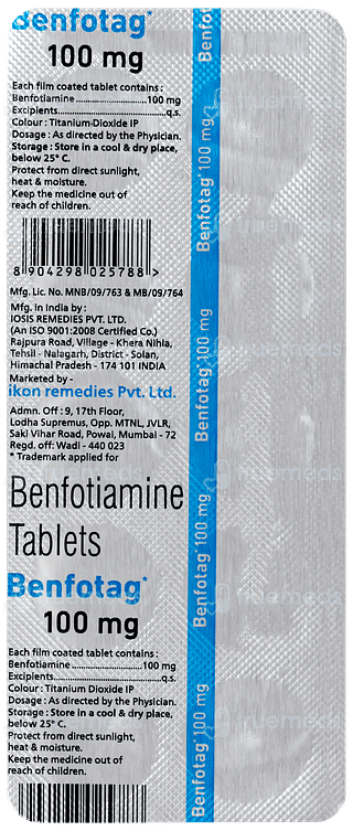 Benfotag 100mg Tablet 10