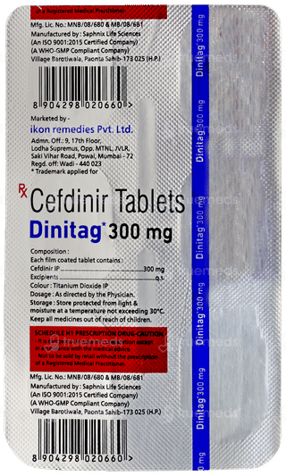 Dinitag 300Mg Tablet 6