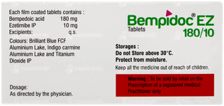 Bempidoc Ez 180/10 Tablet 10