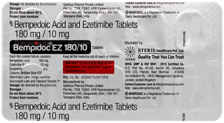 Bempidoc Ez 180/10 Tablet 10
