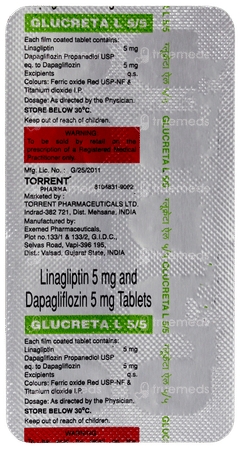 Glucreta L 5/5 Tablet 10 Glucreta L 5/5 Tablet 10