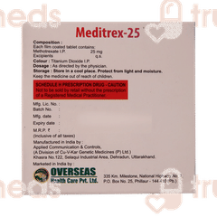 Meditrex 25 Tablet 4 Meditrex 25 Tablet 4