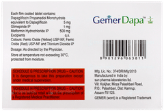 Gemer Dapa 5/1/500 Tablet 7