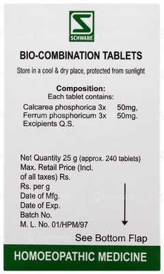 Dr Willmar Schwabe Bio Combination Bc 21 Tablet 25gm
