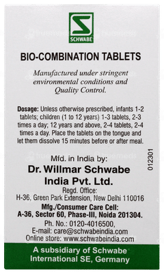 Dr Willmar Schwabe Bio Combination Bc 21 Tablet 25gm