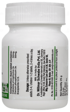 Dr Willmar Schwabe Bio Combination Bc 21 Tablet 25gm