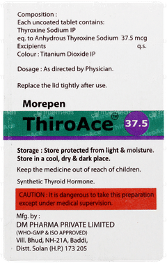 Thiroace 37.5 Tablet 100