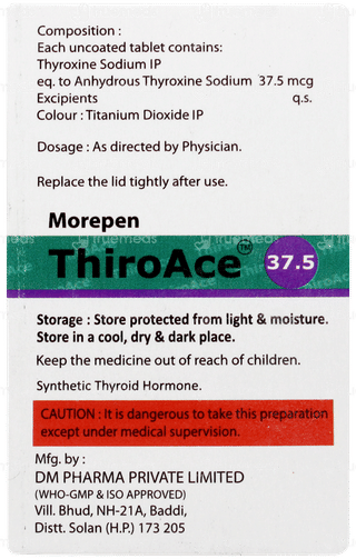 Thiroace 37.5 Tablet 100