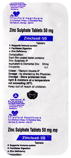 Zincload 50 Tablet 10