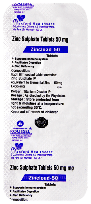 Zincload 50 Tablet 10