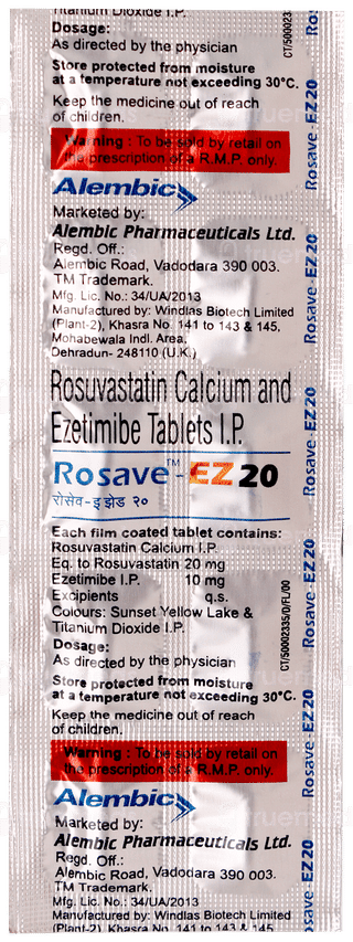Rosave Ez 20 Tablet 10