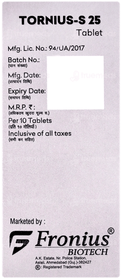 Tornius S 25 Tablet 10 Tornius S 25 Tablet 10