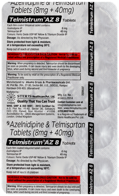 Telmistrum Az 8 Tablet 15