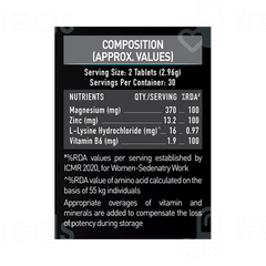 Muscleblaze Mb Zma Tablet 60