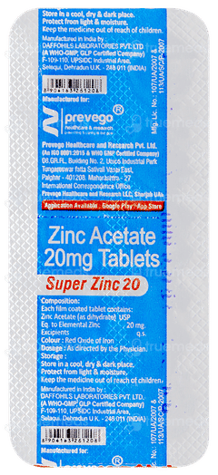 Super Zinc 20 Tablet 10
