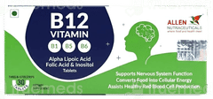 Allen Nutraceuticals B12 Vitamin Tablet 30