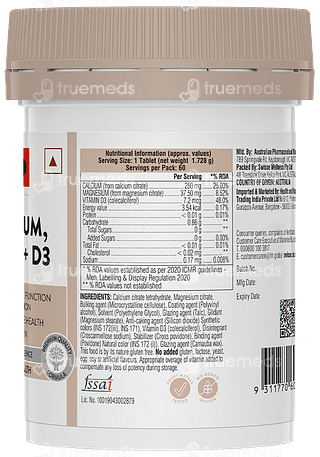 Swisse Ultiboost Magnesium Calcium + D3 Tablet 60