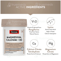 Swisse Ultiboost Magnesium Calcium + D3 Tablet 60