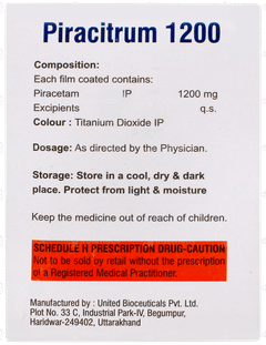 Piracitrum 1200 Tablet 10 Piracitrum 1200 Tablet 10