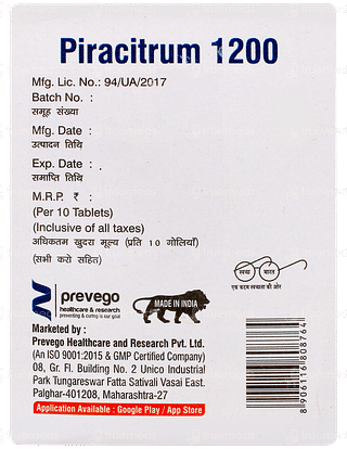Piracitrum 1200 Tablet 10
