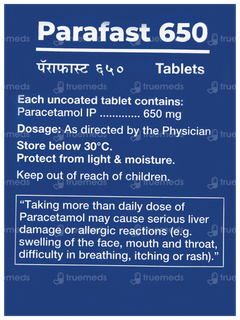 Parafast 650 Tablet 10