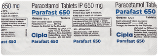 Parafast 650 Tablet 10