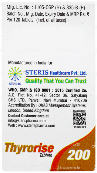 Thyrorise 200 Tablet 120