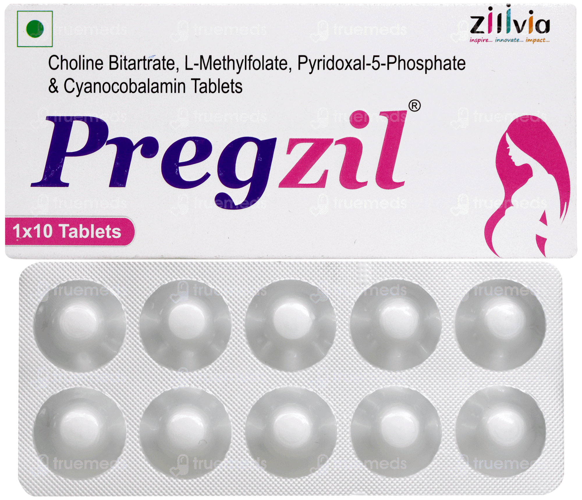Prezel Tablets Pregzil Tablet 10 - Uses, Side Effects, Dosage, Price | Truemeds
