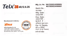 Telx 3d 40/5/6.25 Tablet 15