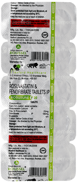 Rosusure F 20 Tablet 10