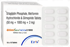 Glimisave Nexa 2/1000 Tablet 10 Glimisave Nexa 2/1000 Tablet 10