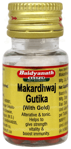 Baidyanath Makardhwaj Gutika With Gold Tablet 20